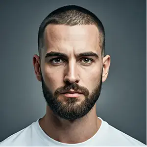 Buzz Cut and Beard